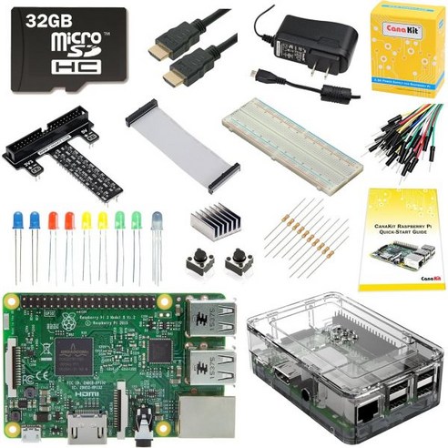 카나키트 라즈베리 파이 3 얼티밋 스타터 키트 - 32GB 에디션 454949