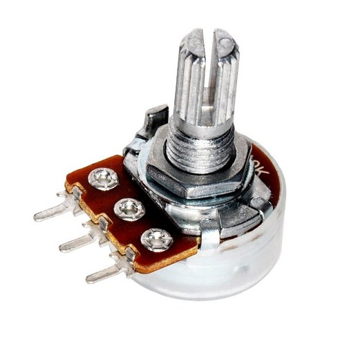 아두이노 50K Ohm 가변 저항 가변 저항기(Potentiometer), Model WH148, Nut Washer 포함, 0.1%의 비밀