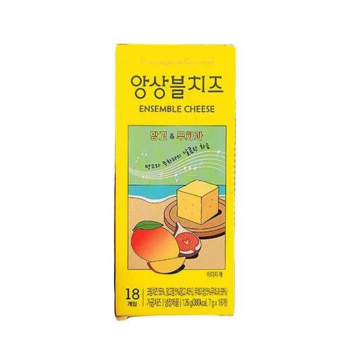 앙상블 치즈 망고 & 무화가 7g x 18개입 x 1개, 아이스박스포장