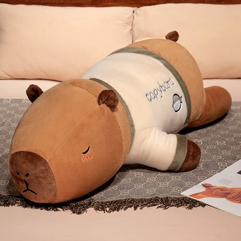 포근함을 품은 POMTOR 카피바라 롱 쿠션, 당신의 완벽한 휴식을 위한 선택