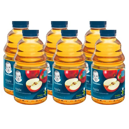 거버 주스 프롬 컨센트레이트 946ml, 사과(apple), 6개