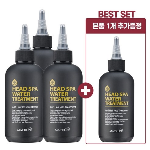 맥클린 헤드스파 워터 트리트먼트 200ml*4개, 4개, 200ml