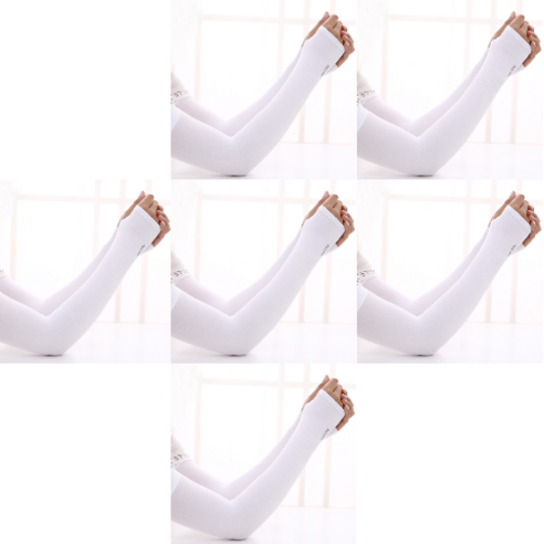 남성 여성 토시 팔토시 여름 2p x 6세트, 화이트