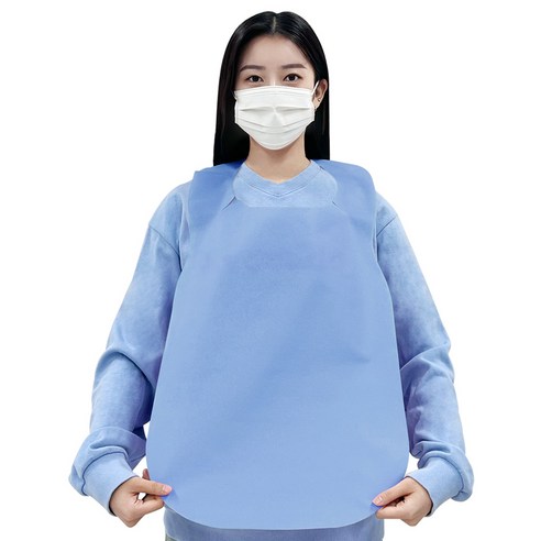 웨어리스 일회용 앞치마 라이트 / 식당 손님용 앞치마, 500매, 검정색