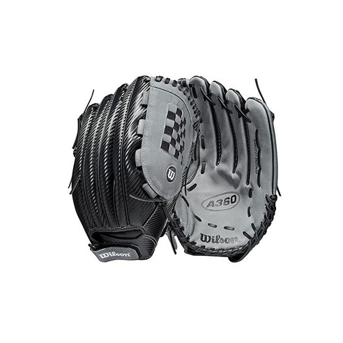 wilson 윌슨 Sporting Goods A360 슬로우피치 33cm13인치 - 왼손 투구 33cm13인치 블랙 라지 WBW10019313 274212, 오른손 던지기, 13