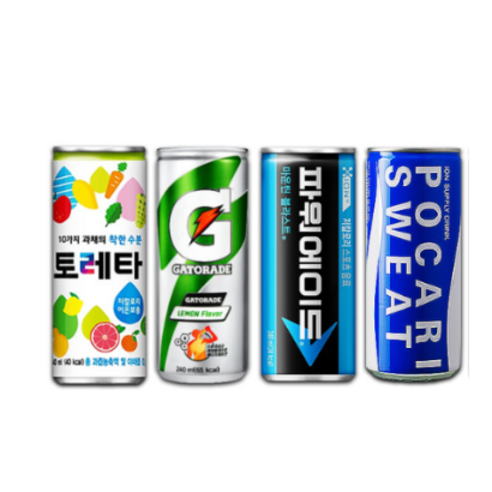 [중앙몰] 이온음료 세트 각15개 60캔 (파워에이드+포카리스웨트+게토레이+토레타) 안전박스포장, 240ml, 1세트