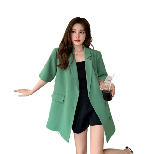 여름철에 완벽한 하프 반팔 정장 코트, 어떻게 보시나요?