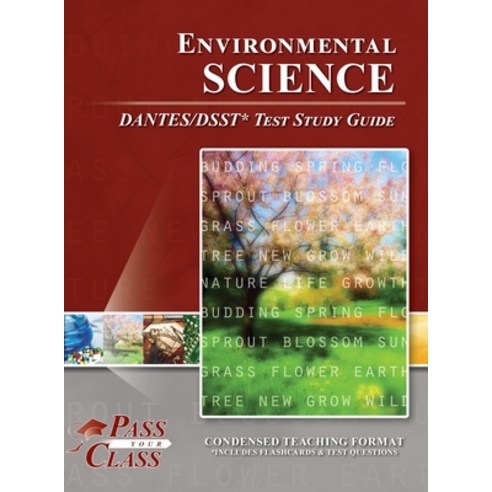 (영문도서) Environmental Science DANTES/DSST Test Study Guide Hardcover, Breely Crush Publishing, English, 9781614337348
