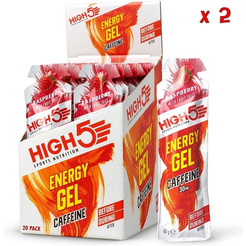 하이파이브 파워 에너지 젤 고탄수화물 라즈베리 카페인 40g x 20, 1개