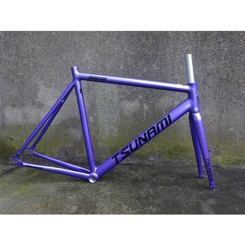자전거쇼바 카본프레임 포크 프레임셋 쓰나미 2021 new style snm100 fixed gear700c 알루미늄 및 49cm 52cm 55cm 단일 속도 121, 1개