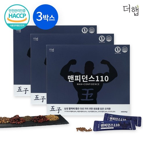 맨피던스110(60포) x 3박스, 300g, 3개