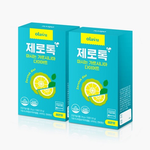 뉴트리커먼 오라뷰 제로톡 가르시니아 다이어트 콤부차 레몬 콤푸차, 2박스 x 15포