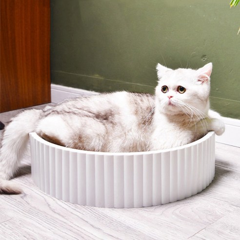 라온텐 캣냥이 고양이 스크래쳐, white