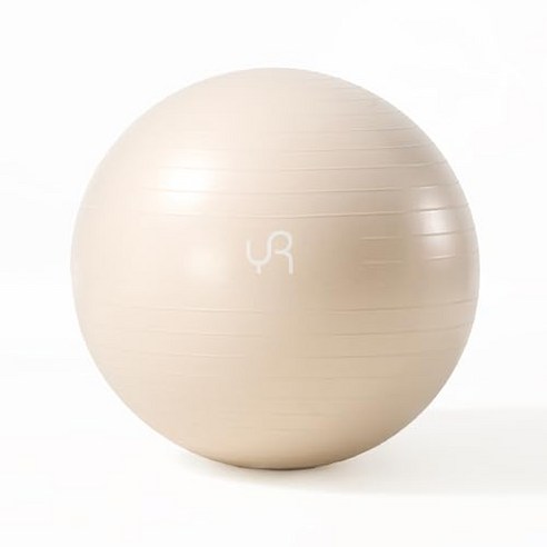 유렌 안티버스트 짐볼 55cm 요가 헬스 스트레칭 밸런스볼, 크림