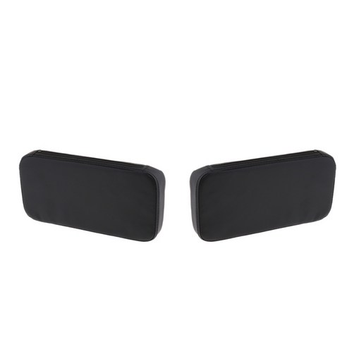 2 조각 건강 미용 살롱 얼굴 마사지 베개 패드 스파 테이블 침대 블랙, 33 × 16 × 5cm, PVC