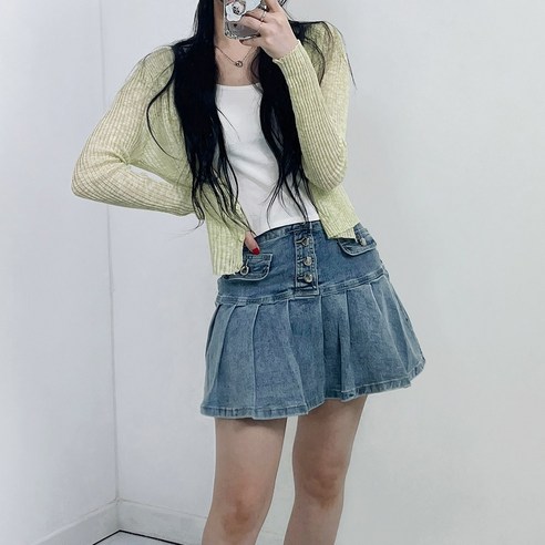 주름청치마 추천 즐거운 여름을 빛낼 데님 미니스커트, 스판ok~! 2024년 BEST상품 TOP10