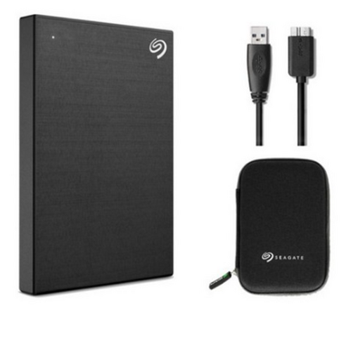 씨게이트 One Touch HDD 외장하드STHN2000400 데이터복구+암호화 기능+파우치+USB케이블