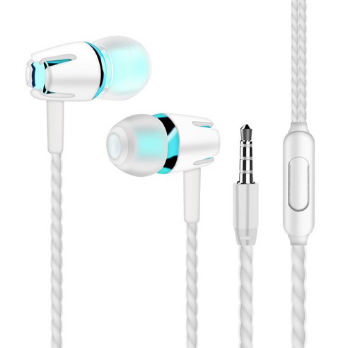 우석 S36 유선 이어폰 이어폰을 꽂습니다 MP3 게임 이어폰 밴드 맥뮤직 이어폰, S8벨티드 밀 블루입니다, 규격 없음