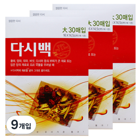 티앤씨일렉트로닉스 다시백 대, 대(L), 30개, 9개