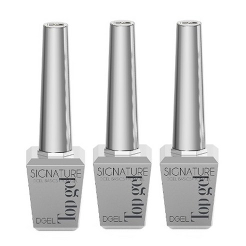 디젤 시그니처 방 탑젤 x 3개 / 고광택 프리미엄 방탑 젤네일, 단일, 12ml