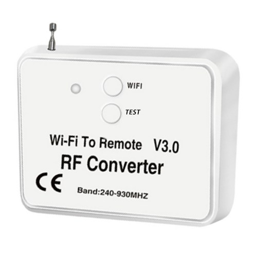 AFBEST RF 변환기 전화에 보편적 인 무선 Wifi 대신 똑똑한 가정을위한 원격 제어 240-930Mhz, 하얀