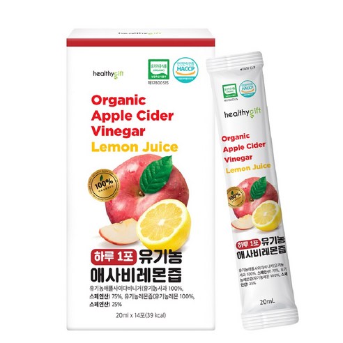 [런칭 특가] 하루 1포 유기농 애사비 레몬즙 스페인산 유기농 100%, 5개, 280ml