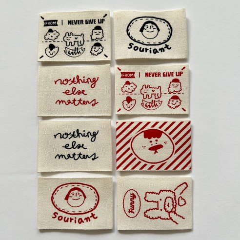 감성을 더하는 특별한 손길, 패브릭 프린트 라벨