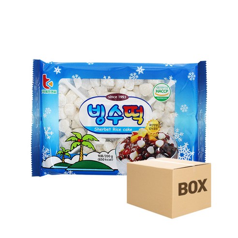 부국 빙수떡 200g, 2개