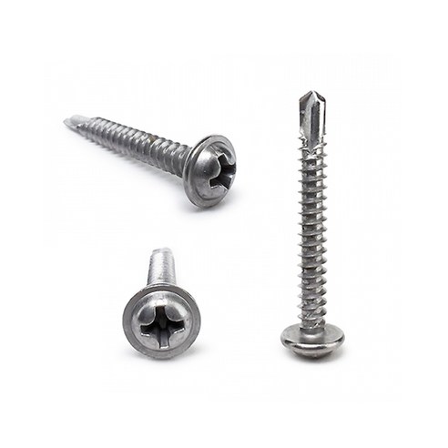 직결 와샤머리(스텐) # 8 x 13 와샤머리 접시머리 둥근머리 기리피스 철판피스, 4.2(#8)x25(500개), 1개