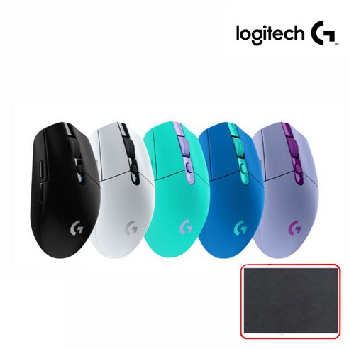 로지텍코리아 (정품) G304 LIGHTSPEED WIRELESS 무선 게이밍 마우스+마우스패드, 블루+마우스패드