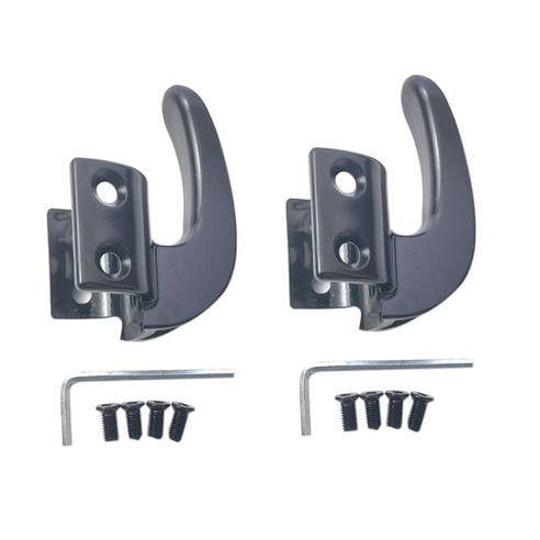 Monland 2X NINEBOT MAX G30 G30D 전기 스쿠터 스케이트 보드 보관 후크 행잉 백 클로 행거 액세서리 용, 검정