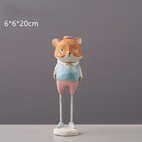 북유럽/하이 애니멀/레진 소품/큐티 크리에이티브 소품, 폭스 트럼펫