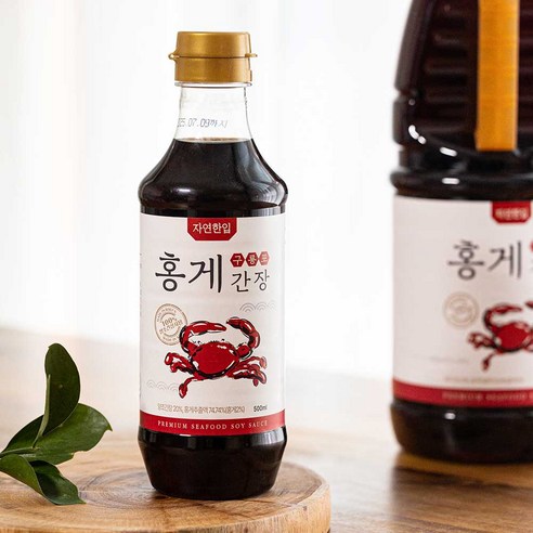 자연한입 홍게간장, 1개, 500ml