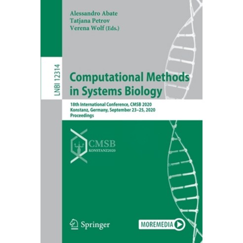 Computational Methods in Systems Biology: 18th International Conference Cmsb 2020 Konstanz German... Paperback, Springer