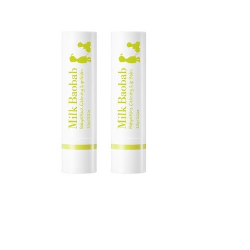 밀크바오밥 베이비 키즈 카밍 립밤 3.5g, 사과향, 2개