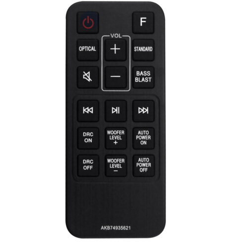 LG 사운드바 SJ2 모델 전용 리모컨 AKB74935621 교체용 – 검은색 LG 사운드바 SJ2 모델 전용 리모컨 AKB74935621 교체용 – 검은색