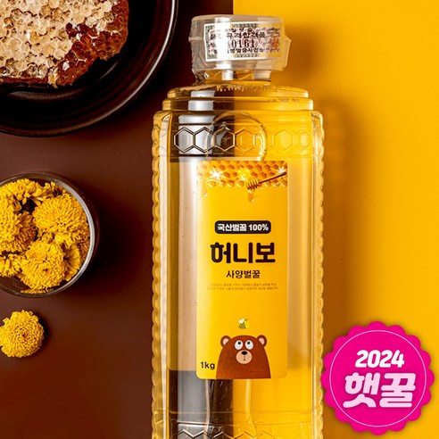 허니보 국산 100% 사양 벌꿀, 2.4kg, 1개