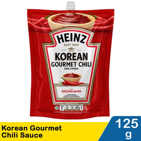 Heinz Korean Gourmet Chili Sauce 125gr ( 3 피스 ), 125g, 1개