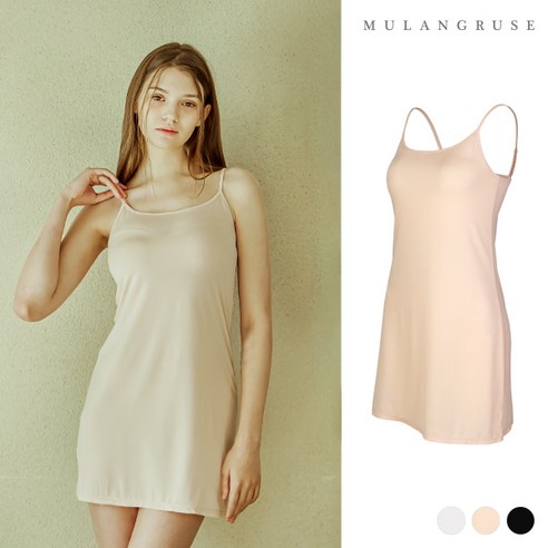 "옷맵시 살려주는 마법, 냉장고섬유 인견 슬립으로 경험하세요!" 이너슬립