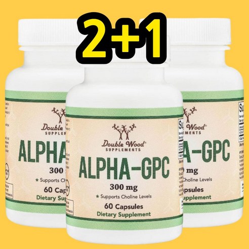 알파 GPC 더블우드 600mg 60정 3개