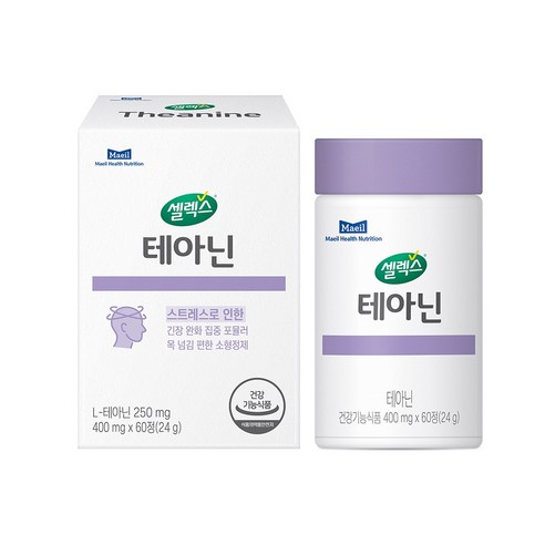 건강기능식품 셀렉스 테아닌(400mg), 1개, 60정