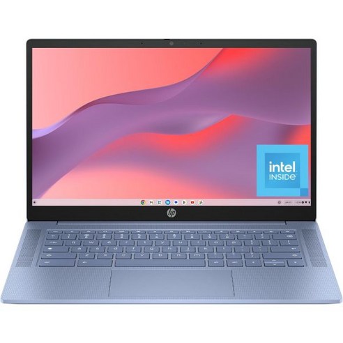 HP 크롬북 14인치 노트북 HD 디스플레이 인텔 N100 4GB RAM 64GB emmC UHD 그래픽 크롬 OS 14a-nf0010nr, 단일, 단일