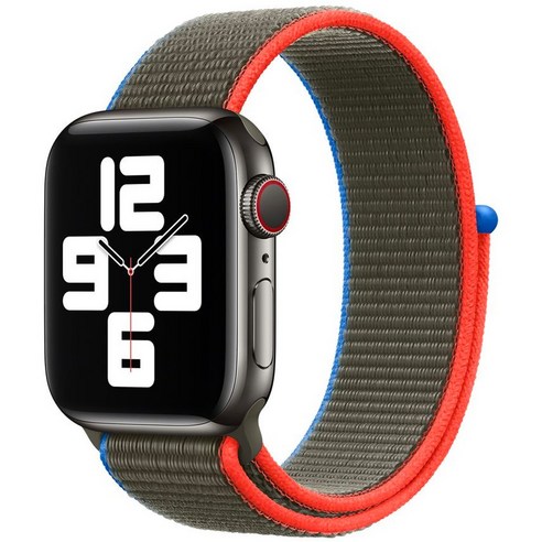 우먼스9999 애플워치 7 SE 스포츠 루프 스트랩 호환 가능, 16. New_올리브 38/40/41mm
