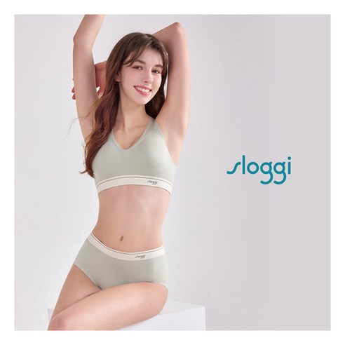 편안함과 아름다움을 모두 갖춘 슬로기 25SS NEW 투톤 보정 브라팬티 4세트