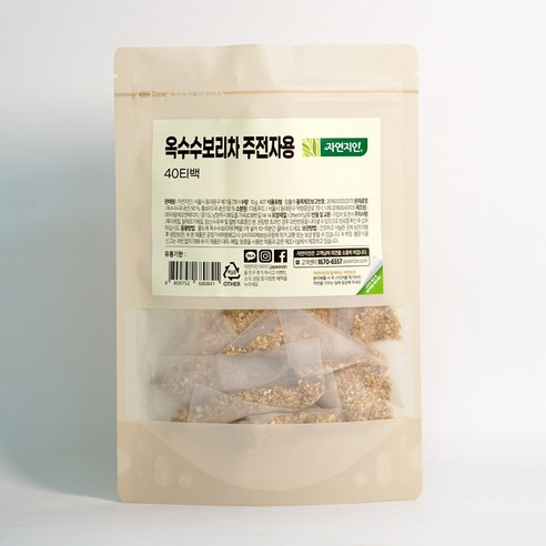 자연지인 옥수수 보리 차 티백 주전자용, 10g, 40개입, 1개