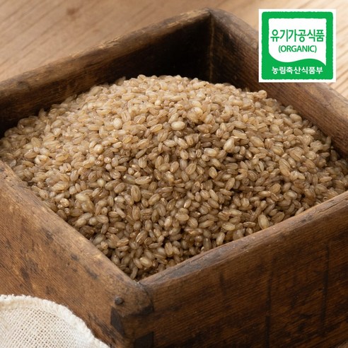 싸리재 [ 3번 찐 유기농 늘보리 1kg ] 부드러운 보리밥 죽, 1kg, 1개 - 보리 | 쿠팡