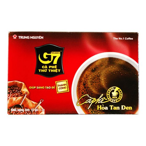 지세븐 베트남커피 블랙인스턴트커피 믹스커피 내수용 G7 coffee 중, 16g, 15개입, 1개