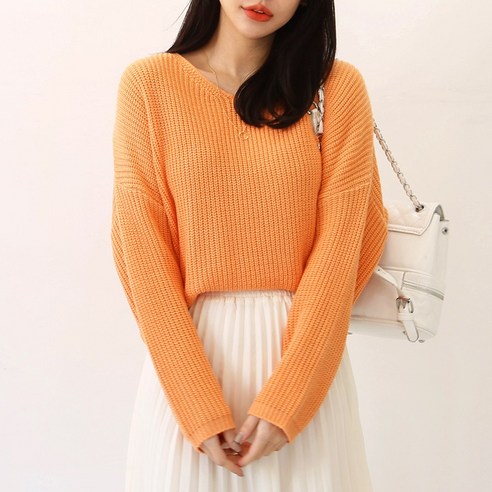 퍼니걸스 크롭 미니 가오리 니트_8725