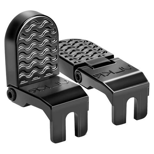 1 쌍 슬롯 자전거 뒷 페달 접이식 접이식 Foldable 미끄럼 방지 뒷 시트 Footrest Pedals 전기 자전거 발 페그 15mm, 하나, 보여진 바와 같이