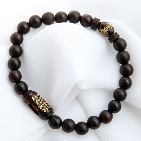 마음의 평안과 행운을 기원하는 벽조목 삼부적 염주팔찌 염주팔찌